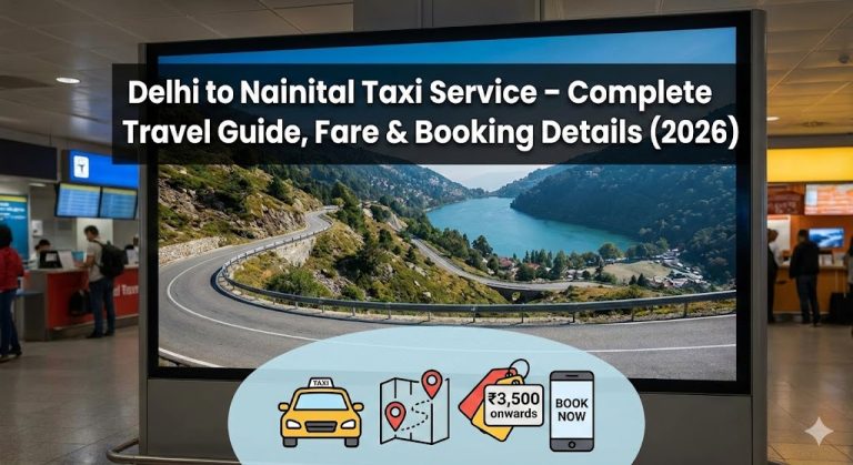 Delhi to Nainital Taxi Service – Complete Travel Guide, Fare & Booking Details (2026)